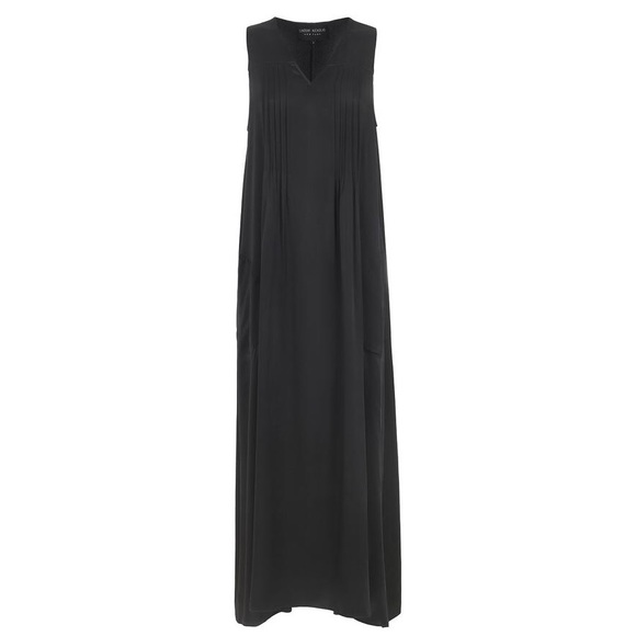 NWT LINDSAY NICHOLAS NY Maxi Dress In Black - Picture 2 of 10
